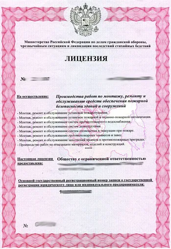 Архивное изображение со страницы «Лицензия МЧС на основе нового ФЗ № 99»